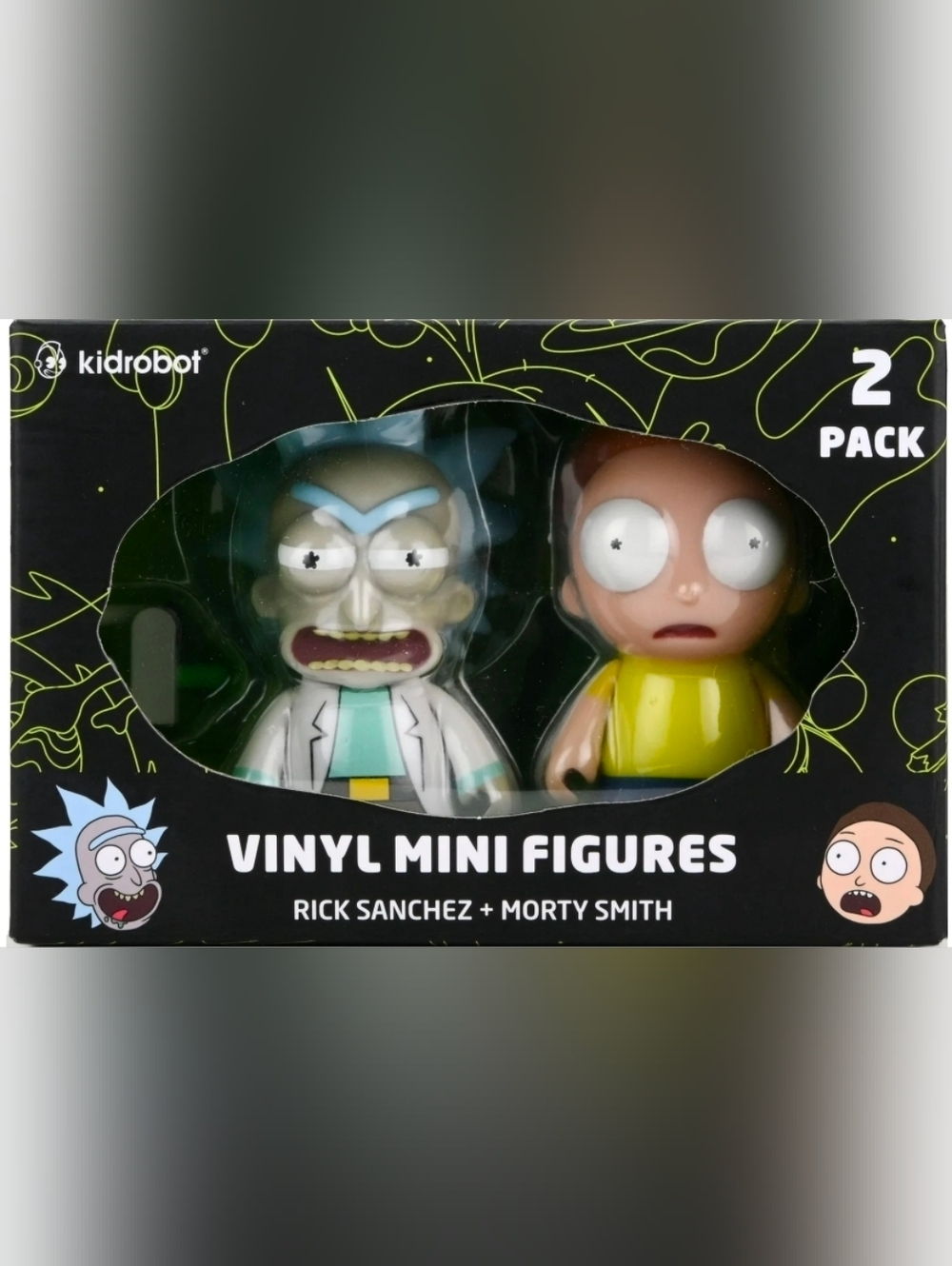 NEW Kidrobot Rick Sanchez Morty Smith Adult Swim Vinyl Mini figures 2 pack 2021